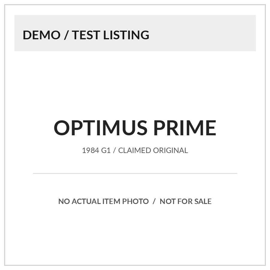 [DEMO] Transformers G1 Optimus Prime | Claimed 1984 Original