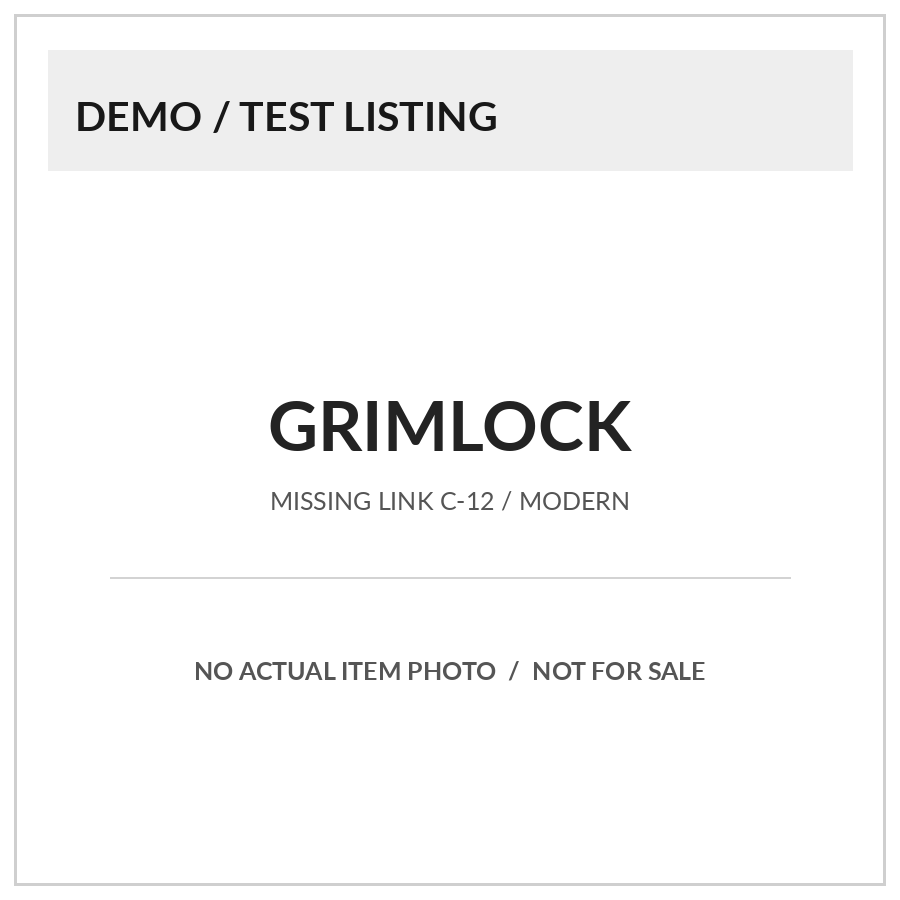 [DEMO] Grimlock | Takara Tomy Missing Link C-12 Modern Release