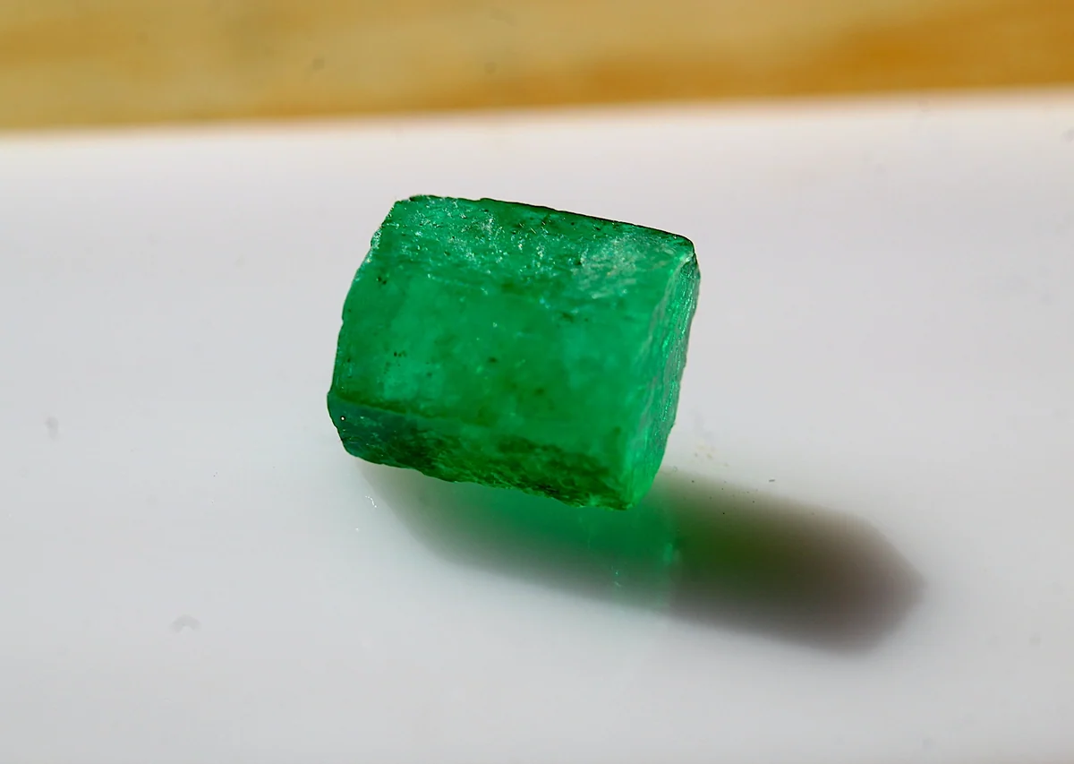 Submitted third-angle photo of rough green stone