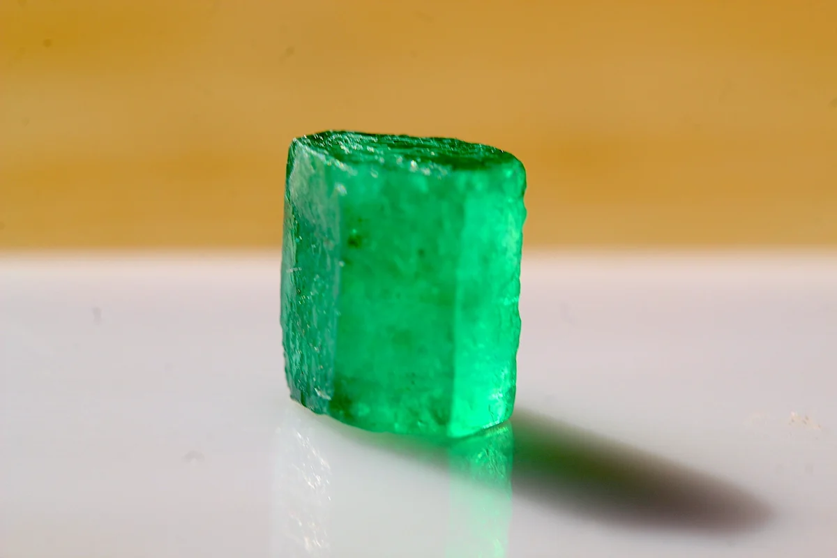 Submitted second-angle photo of rough green stone